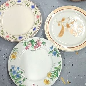 Replacement  9 piece large vintage plates